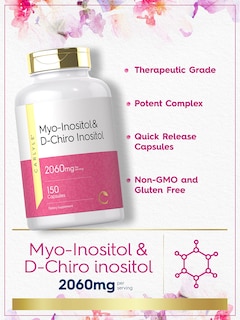 Foto 3 | Foto 3 | Suplemento Carlyle Myo-Inositol y D-Chiro Inositol 2060 mg - Venta Internacional