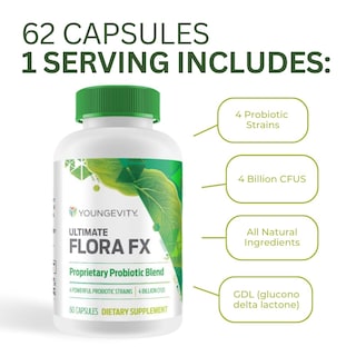 Foto 4 | Foto 4 | Suplemento Probiótico Youngevity Ultimate Flora Fx 240 Cápsulas - Venta Internacional