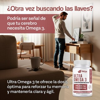 Foto 4 | Foto 4 | Ultra Omega 3 Nutrientes Vidalabs México Alta Concentración 400 Mg Epa Y 300 Mg Dha 30 Cápsulas