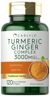 Foto 1 | Foto 1 | Suplemento Carlyle de Cúrcuma Y Jengibre 3000 Mg 120 Cápsulas Blandas - Venta Internacional