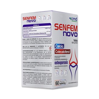 Foto 3 | Foto 3 | Suplemento Alimenticio CMD Senfem Novo Frasco con 60 Tabletas 600 MG