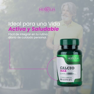 Foto 8 | Foto 8 | Calcio Max 600 Triple Fuerza Herbalia Lab con Vitamina D3 Y Omega 3