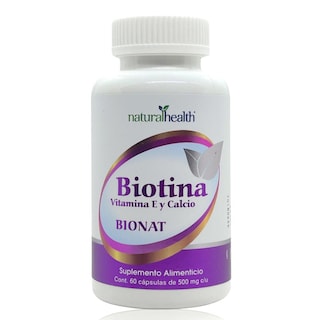 Foto 1 | Foto 1 | Suplemento Natural Health Biotina de 60 Cápsulas