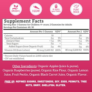 Foto 2 | Foto 2 | Vitamina D3 Llama Naturals en Gomitas para Niños y Adultos 60 Unidades - Venta Internacional