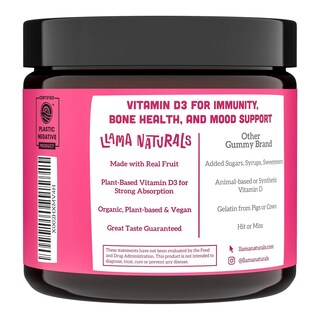 Foto 3 | Foto 3 | Vitamina D3 Llama Naturals en Gomitas para Niños y Adultos 60 Unidades - Venta Internacional