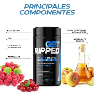 Foto 3 | Foto 3 | Fórmula Nocturna 120 Cápsulas Night Blend Get Ripped