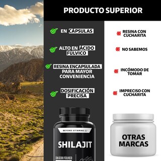 Foto 4 | Foto 4 | Suplemento Alimenticio Extracto Premium Shilajit Y Raíz De Cúrcuma Beyond Vitamins B_SHILAJIT_60 60 Cápsulas