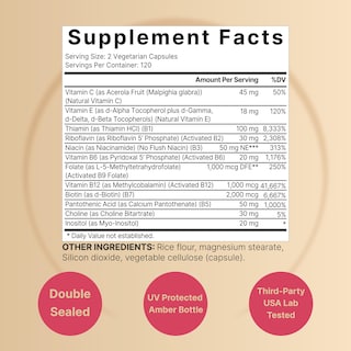 Foto 2 | Foto 2 | Suplemento Naturebell Vitamin B Complex Women 240 Cápsulas - Venta Internacional