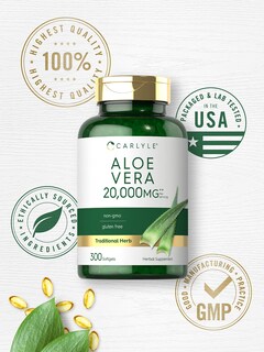 Foto 5 | Foto 5 | Suplemento Carlyle Aloe Vera 20,000 mg 300 Cápsulas - Venta Internacional