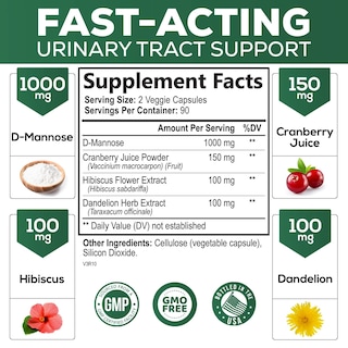 Foto 2 | Foto 2 | Suplemento Nature's Nutrition De D-manosa y Arándano 1350 Mg - Venta Internacional
