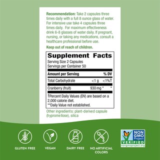 Foto 4 | Foto 4 | Suplemento Nature's Way Premium De Arándano Rojo 100 Cápsulas - Venta Internacional