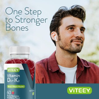 Foto 6 | Foto 6 | Vitamina D3 K2 Viteey en Gomitas 1000 Ui 100 mcg 2 Piezas - Venta Internacional