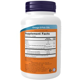 Foto 2 | Foto 2 | Aceite de Hígado de Bacalao Supplements Now Extra Strength 1000 mg 90 Cápsulas Blandas - Venta Internacional