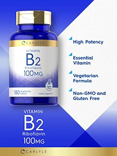 Foto 3 | Foto 3 | Suplemento Carlyle de Vitamina B2 100 Mg 180 Comprimidos - Venta Internacional.