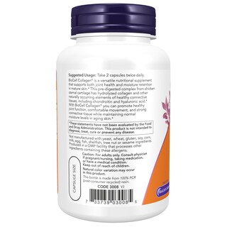 Foto 3 | Foto 3 | Supplement Now Biocell Collagen Hidrolized Type II 120 Cápsulas - Venta Internacional