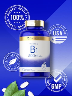 Foto 5 | Foto 5 | Suplemento Carlyle de Vitamina B1 500 Mg 200 Cápsulas - Venta Internacional
