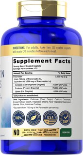 Foto 2 | Foto 2 | Suplemento Carlyle Pancreatin Digestive Enzymes 3000 Mg 250 Cápsulas - Venta Internacional
