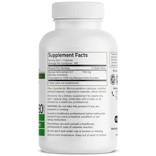 Foto 2 | Foto 2 | Suplemento Bronson Bacopa Equivalente a 1200 mg 180 Cápsulas - Venta Internacional