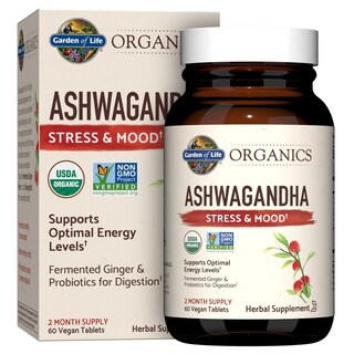 Foto 1 | Foto 1 | Suplemento Garden Of Life Organics Ashwagandha 60 Comprimidos - Venta Internacional