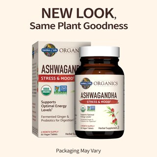Foto 2 | Foto 2 | Suplemento Garden Of Life Organics Ashwagandha 60 Comprimidos - Venta Internacional