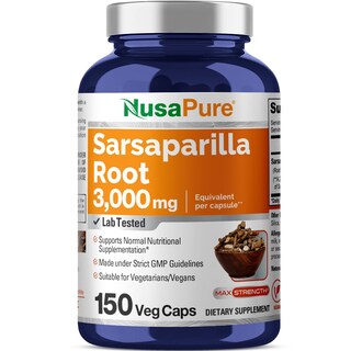 Foto 1 | Foto 1 | Suplemento Nusapure de Raíz de Zarzaparrilla 3000 Mg 150 Cápsulas Vegetarianas - Venta Internacional