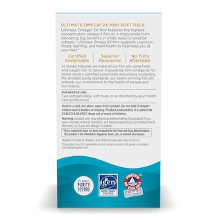 Foto 3 | Foto 3 | Suplemento Nordic Naturals Ultimate Omega 2x Mini 60 Cápsulas Blandas - Venta Internacional