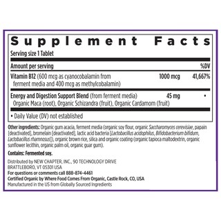 Foto 7 | Foto 7 | Suplemento New Chapter de Vitamina B12 Fermentada 1000 MCG 60 Unidades - Venta Internacional