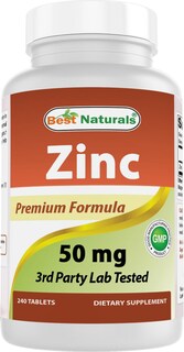 Foto 1 | Foto 1 | Suplemento de Zinc Best Naturals Gluconato de Zinc 50 mg 240 Comprimidos - Venta Internacional