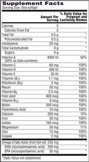 Foto 7 | Foto 7 | Multivitamínico Prenatal para Mujer 1 30 Cápsulas Blandas- Venta Internacional