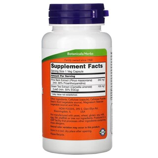Foto 2 | Foto 2 | Suplemento Now Extracto de Corteza de Pino 240 Mg 90% Opc 90 Cápsulas - Venta Internacional