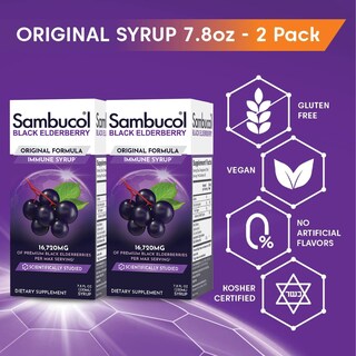 Foto 4 | Foto 4 | Sirope Sambucol Sambucus de Saúco Negro 230 Ml, Paquete de 2 - Venta Internacional