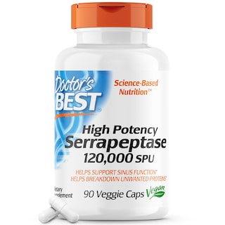 Foto 1 | Foto 1 | Suplemento Doctor's Best Serrapeptase de Alta Potencia 90 Cápsulas - Venta Internacional