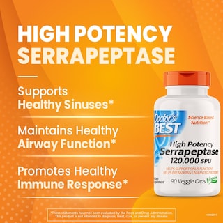 Foto 2 | Foto 2 | Suplemento Doctor's Best Serrapeptase de Alta Potencia 90 Cápsulas - Venta Internacional