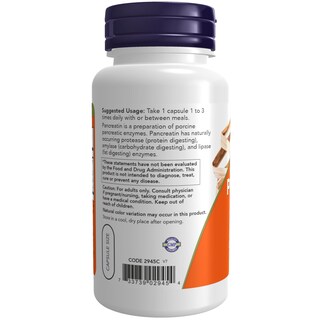 Foto 3 | Foto 3 | Suplemento Now Pancreatin 200 Mg 100 Cápsulas - Venta Internacional