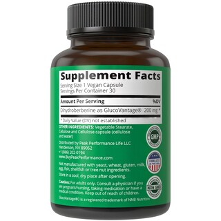 Foto 5 | Foto 5 | Suplemento Peak Performance Super Berberine Dihidroberberine - Venta Internacional