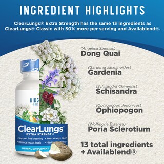 Foto 4 | Foto 4 | Suplemento Ridgecrest Herbals Clearlungs Extra Strength 60 Cápsulas - Venta Internacional