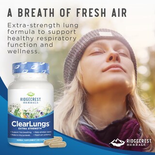 Foto 6 | Foto 6 | Suplemento Ridgecrest Herbals Clearlungs Extra Strength 60 Cápsulas - Venta Internacional