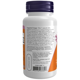 Foto 3 | Foto 3 | Suplemento Now Eggshell Membrane 500 mg 60 Cápsulas - Venta Internacional