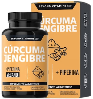 Foto 1 | Foto 1 | Suplemento Alimenticio Beyond Vitamins Cúrcuma, Jengibre Con Pimienta Negra 60 Cápsulas