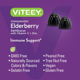 Foto 5 | Foto 5 | Complemente Las Gomitas de Saúco Viteey Sambucus con Zinc y Vitamina C - Venta Internacional