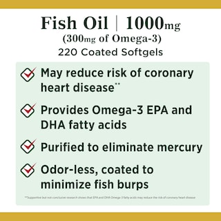 Foto 3 | Foto 3 | Suplemento Omega 3 Nature's Bounty 1000 Mg 220 Cápsulas - Venta Internacional