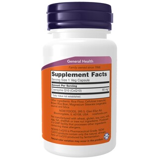 Foto 2 | Foto 2 | Suplemento Now Coq10 60 mg 60 Cápsulas - Venta Internacional