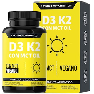 Foto 1 | Foto 1 | Suplemento Alimenticio Vitamina D3, Vitamina K2 Y Mct Beyond Vitamins 60 Cápsulas