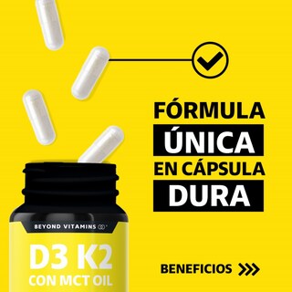 Foto 2 | Foto 2 | Suplemento Alimenticio Vitamina D3, Vitamina K2 Y Mct Beyond Vitamins 60 Cápsulas