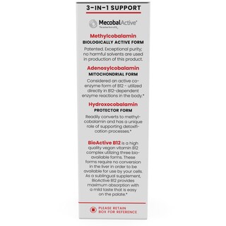 Foto 3 | Foto 3 | Suplemento de Vitamina B12 Vegana Bioactive de Pure Therappro 10 Ml - Venta Internacional