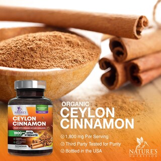Foto 3 | Foto 3 | Suplemento Nature's Nutrition con Canela de Ceilán 240 Cápsulas - Venta Internacional