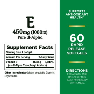 Foto 2 | Foto 2 | Suplemento de Vitamina E Nature's Bounty 1000 Ui Cápsulas Blandas 60 - Venta Internacional