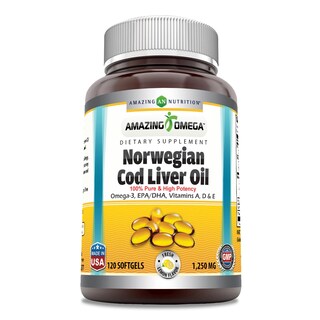 Foto 1 | Foto 1 | Suplemento Amazing Omega Norwegian Bod Liver Oil 1250 Mg - Venta Internacional