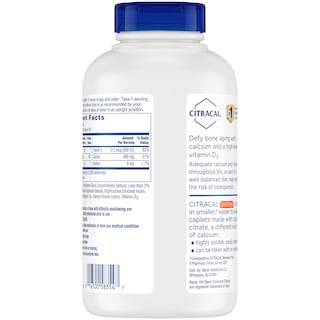Foto 7 | Foto 7 | Suplemento de Citrato de Calcio Citracal Petites 400 mg 375 Cápsulas - Venta Internacional