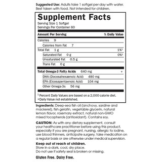 Foto 5 | Foto 5 | Suplemento de Aceite de Pescado con DHA Omega 3 de Garden of Life Prenatal 60 Cápsulas Blandas - Venta Internacional